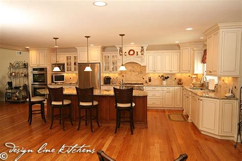 • traditional paneled cabinets give your kitchen a tailored look • cabinets ship next day. Traditionl Staggered Height Cabinets Brick NJ by Design ...