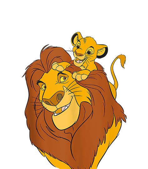 Disney The Lion King Simba And Mufasa Father And Son Beach Towel By