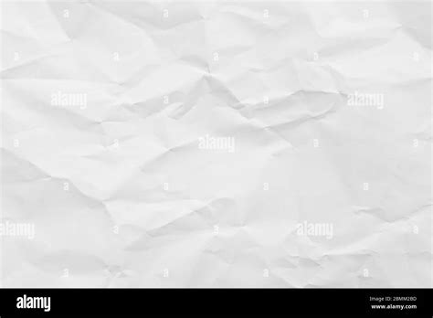 White Crumpled Paper Texture Background Stock Photo Alamy