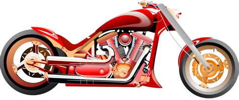 Motorcycle Illustration Vector Png Images Vector Illustration Of