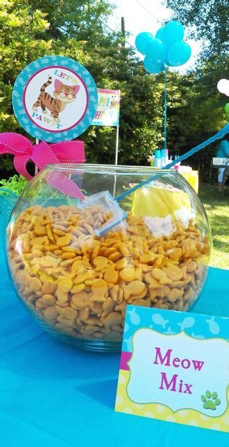 Goldfish Meow Mix At A Dog And Cat Birthday Party See