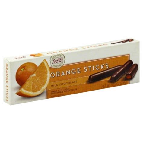 Sweets Chocolate Orange Sticks Milk 105 Ounce Pack Of 20 20 Pack