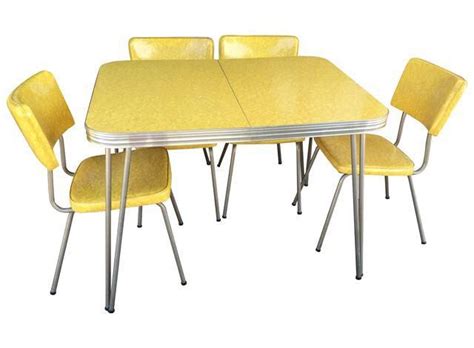 Everything you need to know. 50s Yellow Formica Kitchen Dinette - Set of 5 on Chairish ...