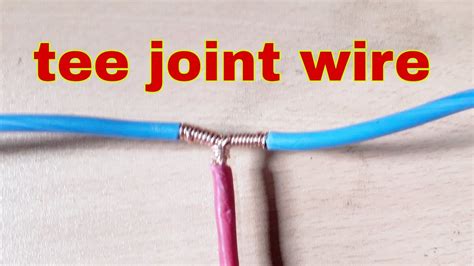 Tee Joint Electrical Wire Straight Joint Of Wire Proper T Joint Youtube
