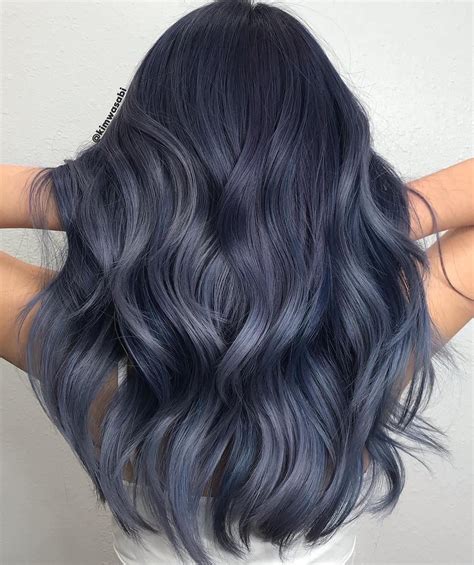 Blue Hair Balayage Hair Color Streaks Ombre Hair Hair Highlights