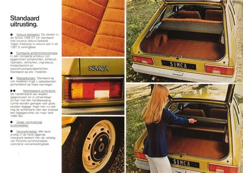 1979 Simca 1307 1308 Brochure