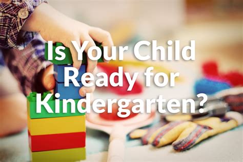 Is Your Child Ready For Kindergarten