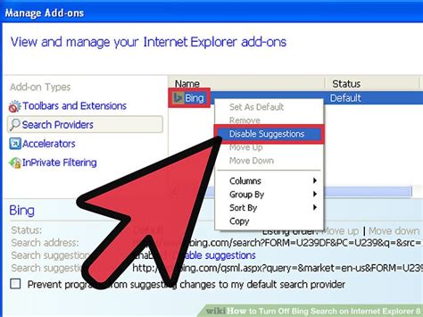 How To Turn Off Bing Search On Internet Explorer 8 10 Steps