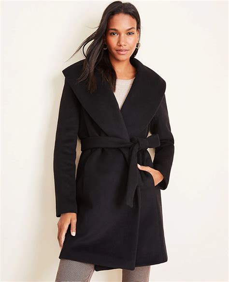 Petite Shawl Collar Wrap Coat Ann Taylor Petite Winter Coats Wrap