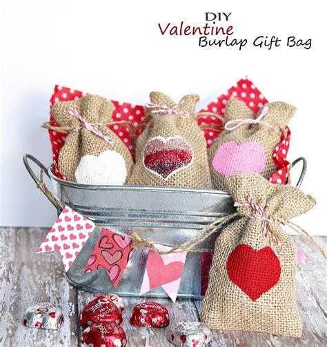 Maybe you would like to learn more about one of these? Valentine Burlap Gift Bag - Easy Homemade Holiday Kid ...