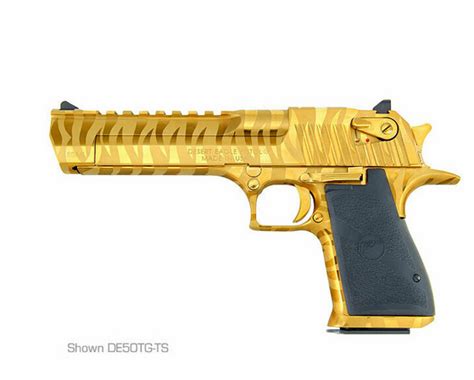 Buy Desert Eagle 50 AE Titanium Gold With Tiger Stripes Online