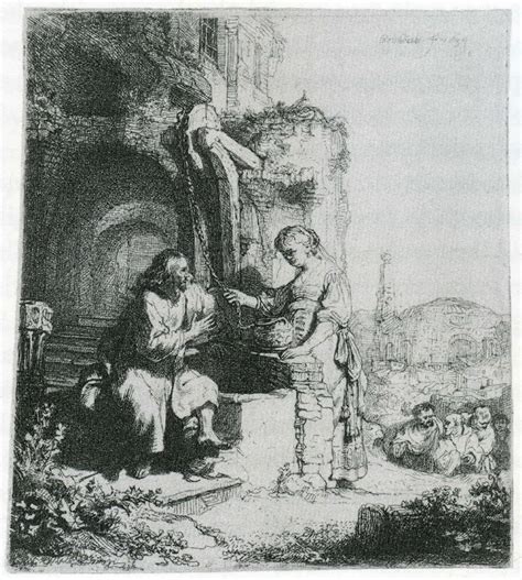 Rembrandt Christ And The Samaritan Woman