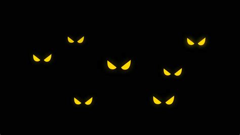 Stock Video Clip Of Evil Eyes In The Dark For Halloween Shutterstock