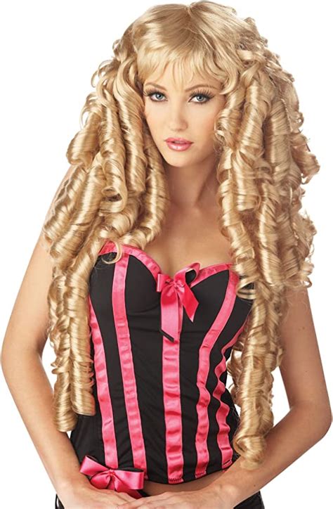 Uhc Crossdresser Sissy Long Curly Storybook Deluxe Wig Costume Accessory Blonde