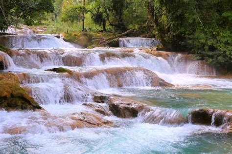Agua Azul River And Waterfalls In Chiapas Mexico Iii Stock Image