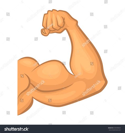 Strong Biceps Gym Vector Symbol Isolate Stock Vector Royalty Free Shutterstock