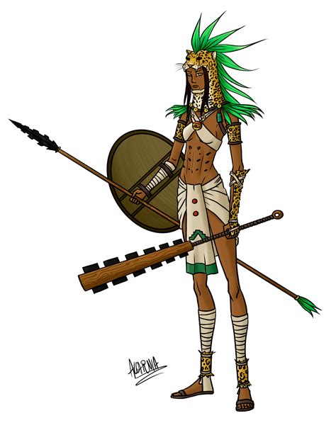 Jaguar Aztec Warrior By Alcarnia On Deviantart