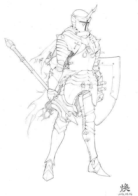 Armor Drawing Warrior Drawing Knight Drawing
