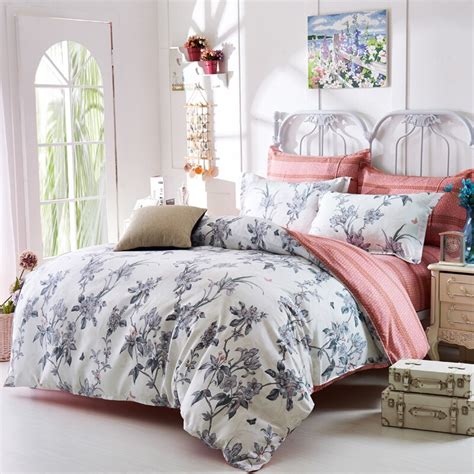 Grey Floral Comforters And Quilts White Bed Sheets Shabby