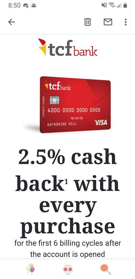 Открыть страницу «tcf bank» на facebook. TCF Bank Maximum Rewards® Visa® Card. 2.5% Cash Ba ...