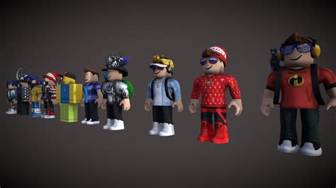 Roblox Character 3d Model Images And Photos Finder
