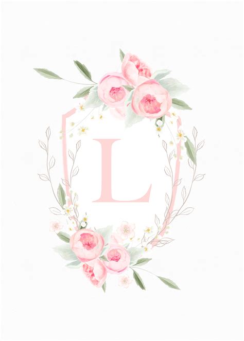Pretty In Pink Free Printable Monograms The Cottage Market