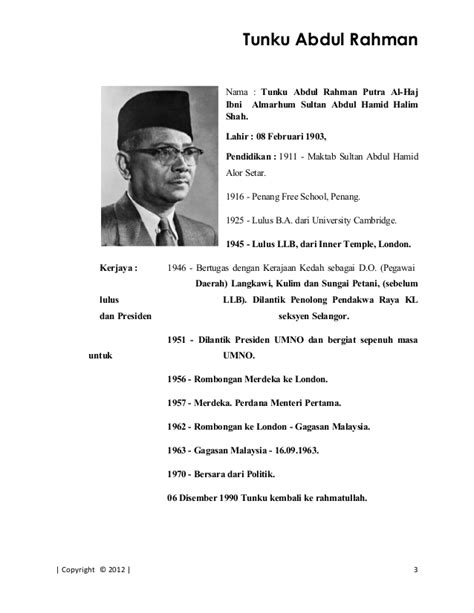 Tengku mohamad sultan ahmad succeeded by: Folio Biodata Tun Abdul Razak