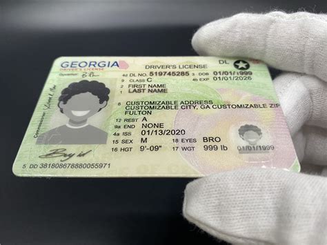 Scannable New Georgia State Fake Id Card Fake Id Maker