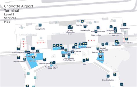 Charlotte Airport Map