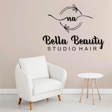 adesivo parede personalizado decorativo salão beleza ateliê boutique manicure cílios