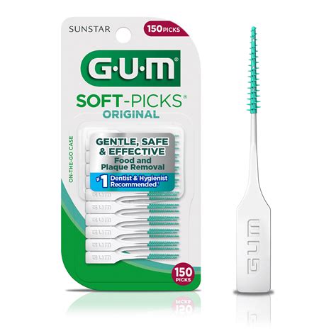 Gum Soft Picks Original Dental Picks Between Teeth Cleaning On The Go