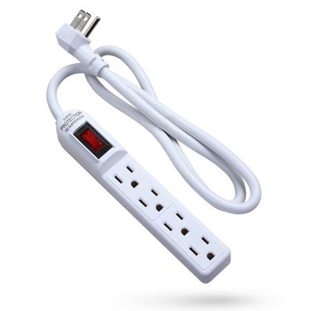 The set up was fairly easy. Fosmon 4-Outlet Power Strip, 3FT Extension Cord with Flat ...
