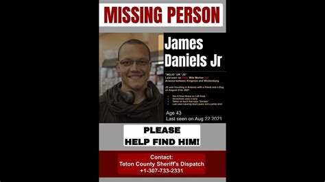 THE DISTURBING MISSING PERSONS CASE OF JAMES DANIELS JR. MISSING FROM