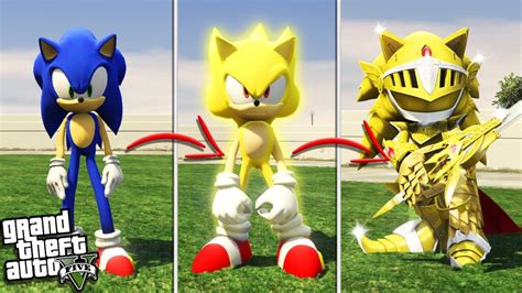 Sonic Becomes Excalibur Sonic Gta 5 Mods Youtube