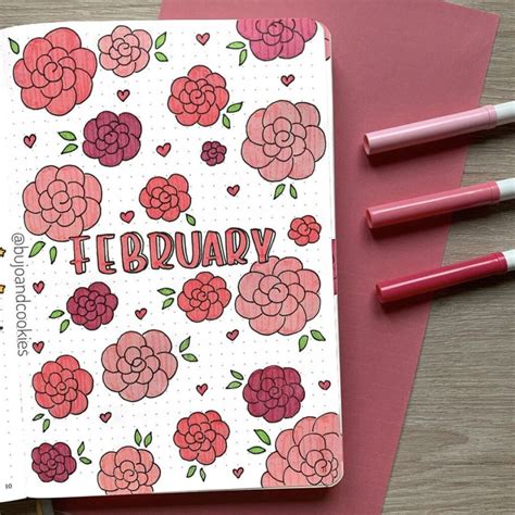 February Bullet Journal Cover Page Ideas The Smart Wander