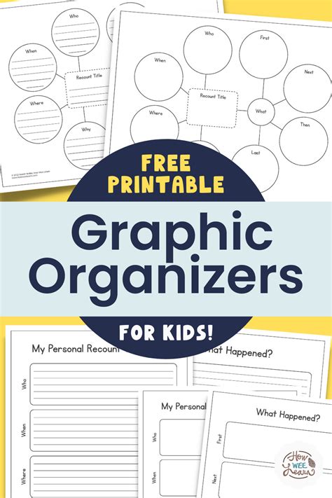 Get Writing Clearly With Graphic Organizers For Kids How Wee Learn