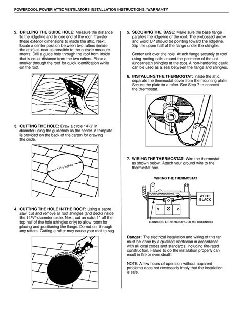 Air Vent Inc Powercool Solar Attic Fan Installation Instructions