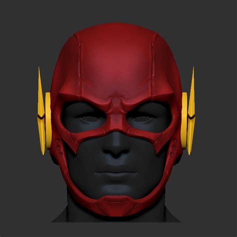 The Flash Helmet Cosplay Superhero Helmet 3d Print Model