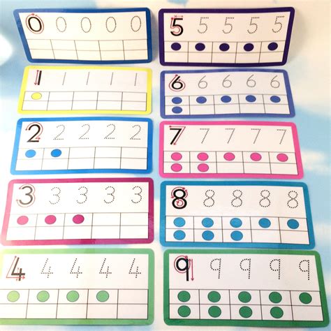 Tracing Number Flashcards Wipe Clean Tracing Early Years Pre