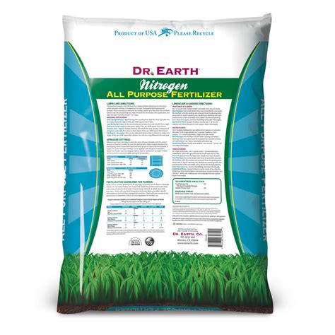 Organic And Natural Nitrogen All Purpose Fertilizer Dr Earth