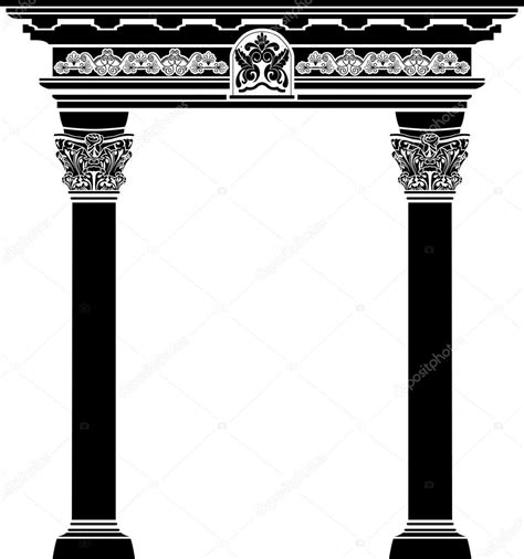 Classic Arch With Fiigree Column And Pattern Stock Vector By ©kristino0702 6827033