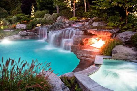 21 Ideas Of Outdoor Swimming Pool Designs With Incredible Waterfalls