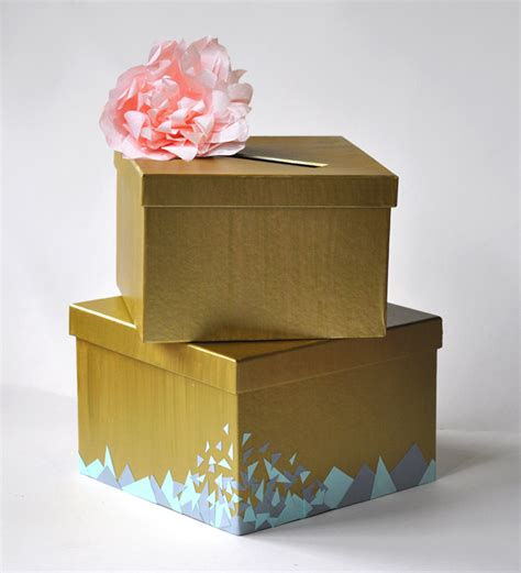 Wedding box guide to making a box for cards in different sizes. Make a wedding card box