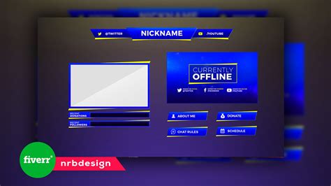 Nrbdesign I Will Design Animated Twitch Overlay And Stream Package For