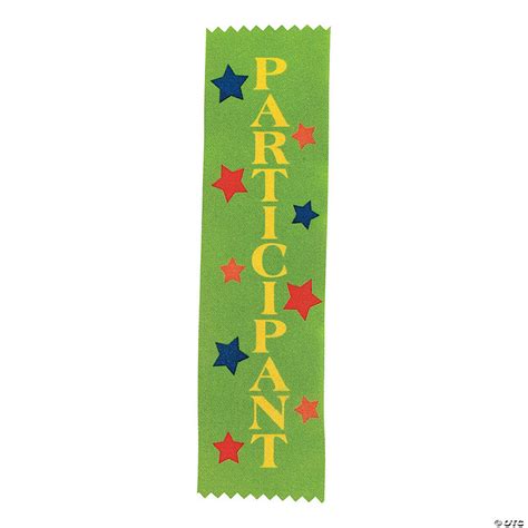 “participant” Green Award Ribbons Oriental Trading
