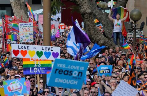 Australian Same Sex Marriage Rally Draws Record Crowd Ahead Of Historic Vote Huffpost