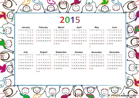 6 Best Images Of Free Printable 2015 Budget Calendar Kids Free
