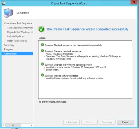 Windows 10 1909 Upgrade Using Sccm Task Sequenceconfigmgr Htmd Blog