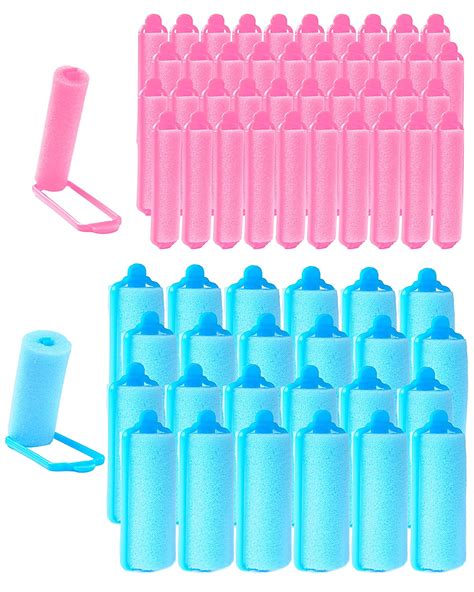 64 Pieces Sponge Rollers For Hair 2 Sizes Foam Hair