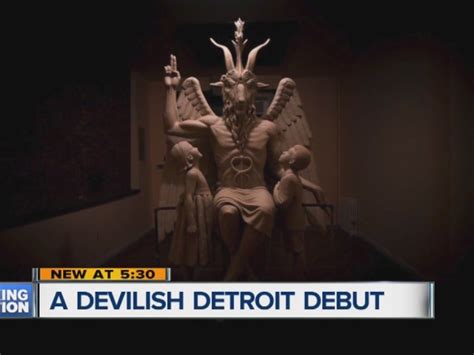 Satanic Temple Holds Public Sculpture Unveiling In Detroit Yahoo News